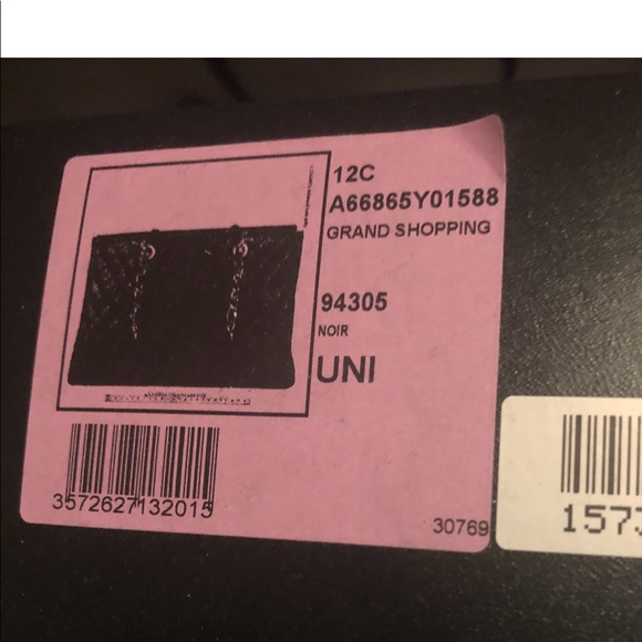 Chanel GST, black caviar with silver hardware.EUC - Picture 7 of 8